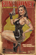 GUN HONEY DOUBLES DOWN #1 CEDRIC POULAT 616 COMICS Virgin VHS Variant B LTD 500