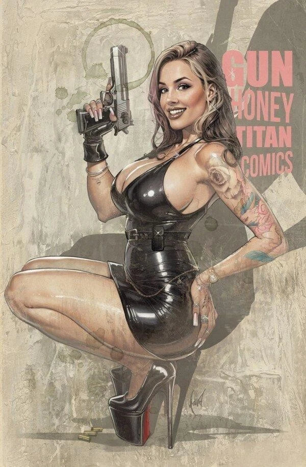 Gun Honey: Doubles Down #1 Cedric Poulat Virgin Variant LTD 200 (Patreon Only)