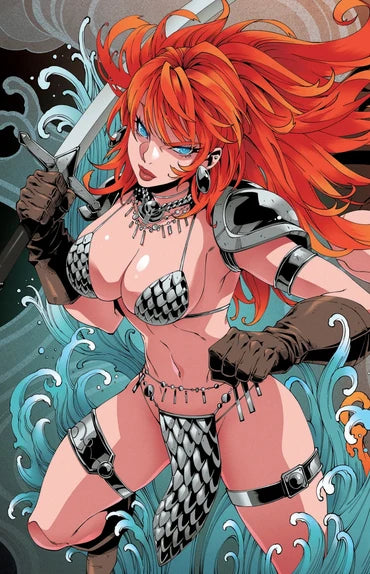 RED SONJA SHE-DEVIL WITH A SWORD #2 GODTAIL 616 COMICS Virgin Variant B LTD 500